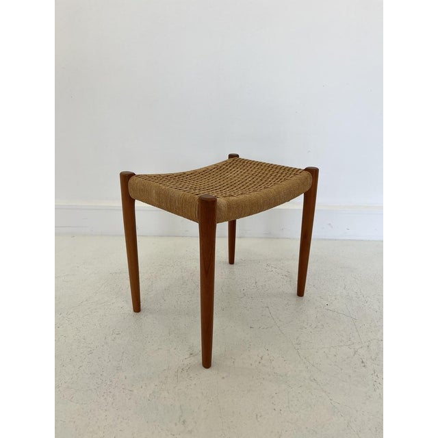 Danish Model 80 Stool in Teak by Niels O Møller for J.L. Møller, 1960s, in Very Good conditions. Designed 1960 to 1969 I...