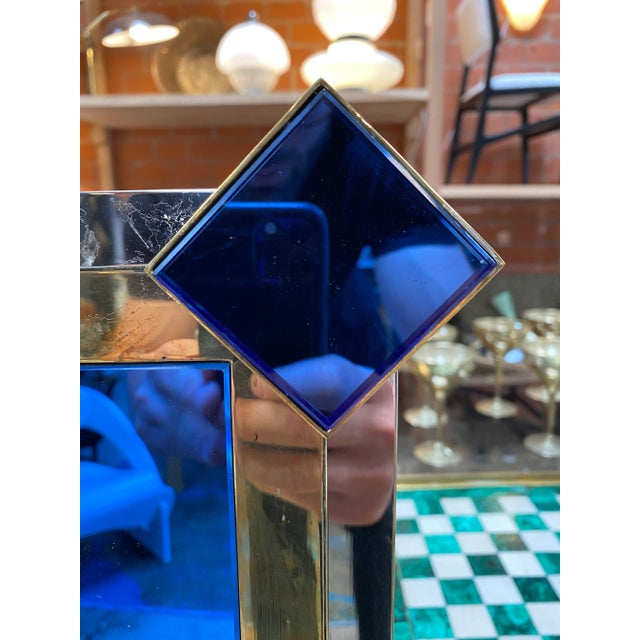 1970s 1980s Italian Mid Century Modern Oversized Wall Mirror For Sale - Image 5 of 10