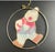Vintage Mother of Pearl Clown Ornament, Metal Ring Suncatcher For Sale In Miami - Image 6 of 6