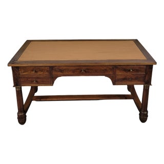 Empire Style Desk in Mahogany For Sale