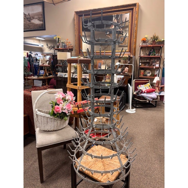Antique French 11 Tiered Wine Bottle Drying Rack/Stand For Sale - Image 9 of 9