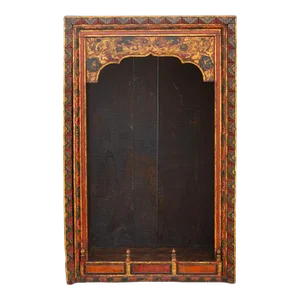 Antique Painted Tibetan Altar Shrine