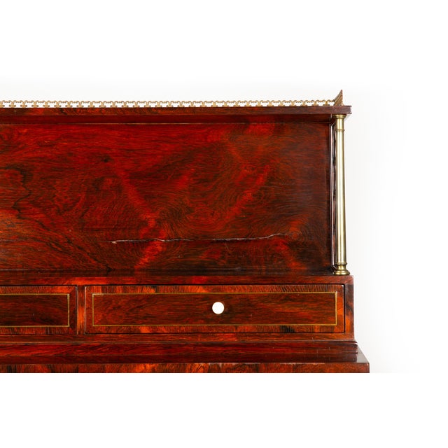 Pair of English Regency Rosewood Bookcase Cabinets Att. John McLean C. 1820 For Sale - Image 11 of 18