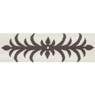 Sample - Schumacher X Celerie Kemble Acanthus Tape in Basalt For Sale