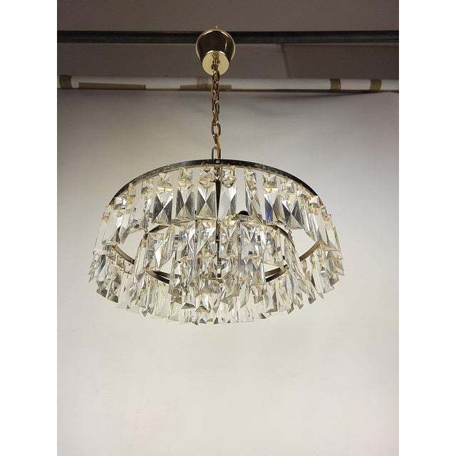 Crystal Chandelier, 1970s For Sale - Image 3 of 14
