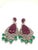 Late 20th Century Bochic “Capri” Vintage Emerald, Ruby & Diamond Earrings Set In 18K Gold & Silv For Sale - Image 5 of 11