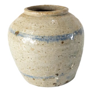 19th Century Rustic Chinese Chinoiserie Ginger Jar For Sale