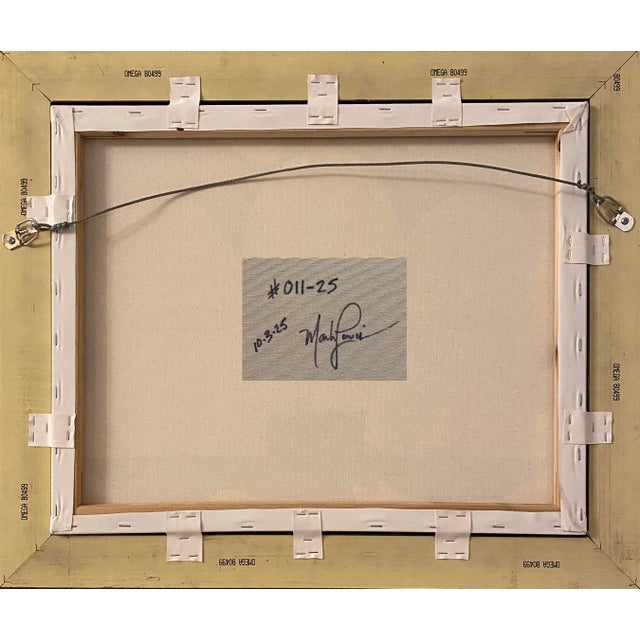 Mark Lewis 2025 "011-25" Abstract Expressionist Electric Blue & Yellow Painting by Mark Lewis For Sale - Image 4 of 5