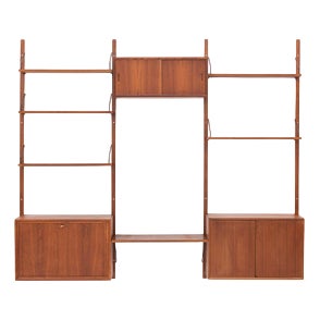 3-Bay Cado Wall Unit by Poul Cadovius For Sale