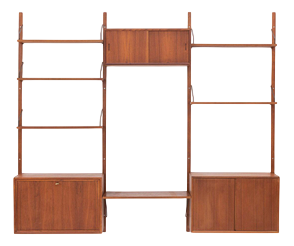 3-Bay Cado Wall Unit by Poul Cadovius