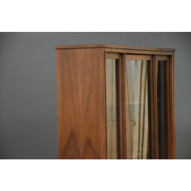 Brown 1960s Kent Coffey Perspecta Walnut and Rosewood Credenza Hutch For Sale - Image 8 of 13