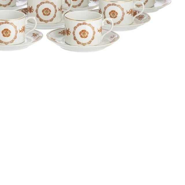 Porcelain Tea Cups and Saucers from Vista Alegre, Set of 24 For Sale - Image 5 of 6