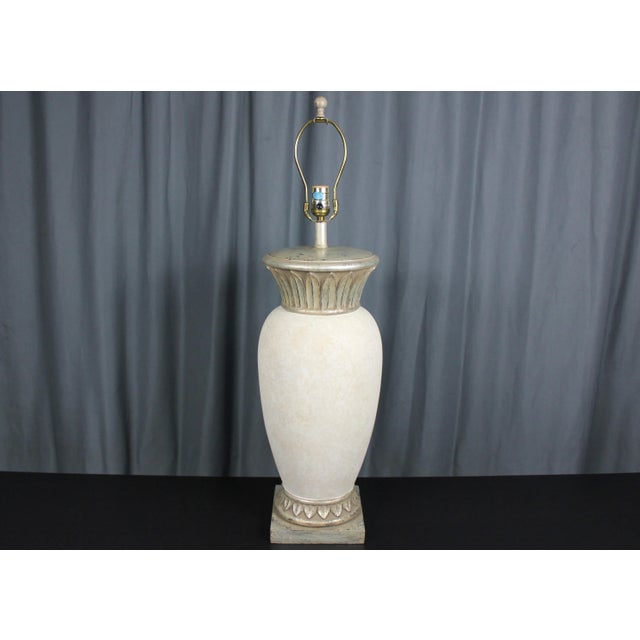 1990s Ceramic Fine Arts Lamps Co. Hand Painted Table Lamp For Sale - Image 13 of 13