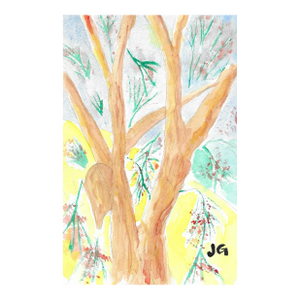 1980s Jim Guest Watercolor Landscape