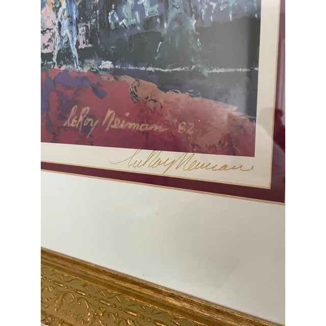 A vibrant and highly collectible large-scale lithograph by iconic American sports artist LeRoy Neiman, featuring Hall of...