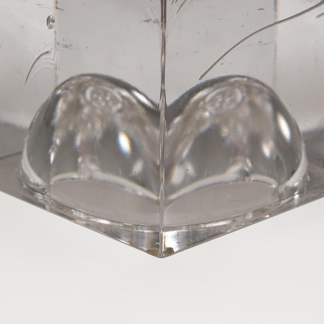 Glass Vintage Space Age Sculptural Glass Table Lamp, 1970s For Sale - Image 7 of 8
