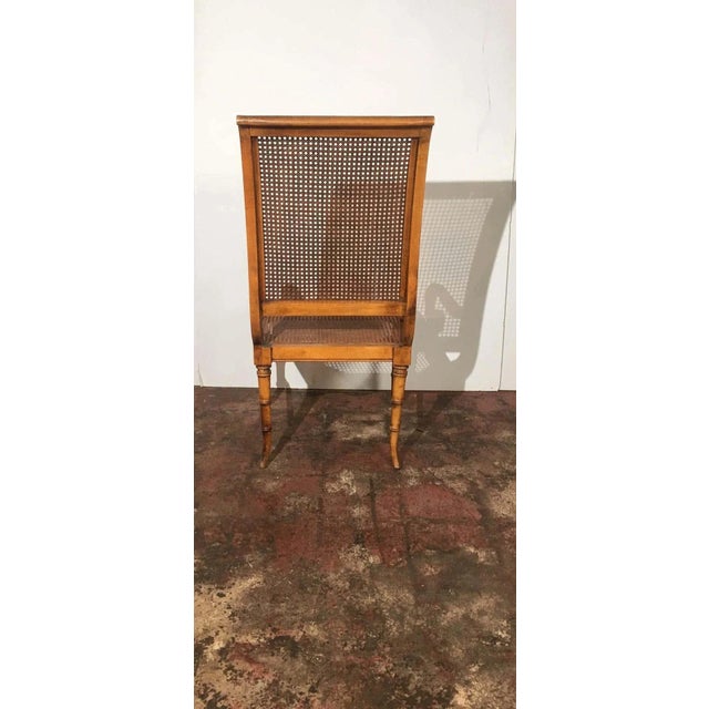 Late 20th Century Set of 4 Cane Dining Chairs For Sale - Image 5 of 7