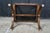 Antique English Regency Mahogany X Frame Paisley Tufted Ottoman Stool Bench For Sale - Image 18 of 18
