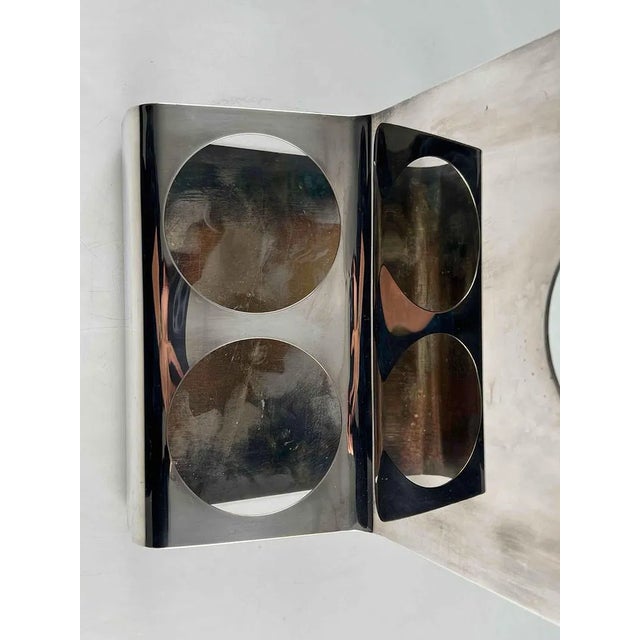 1970s Lino Sabattini Italian Silver Plated Four Wine Bottle Holder For Sale In San Francisco - Image 6 of 7
