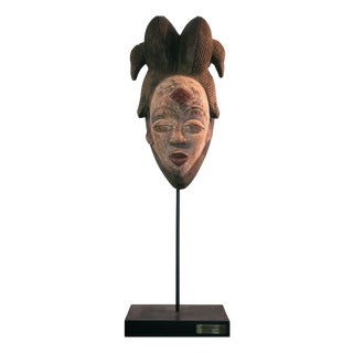Punu Triangular Face Mask, 1950s For Sale