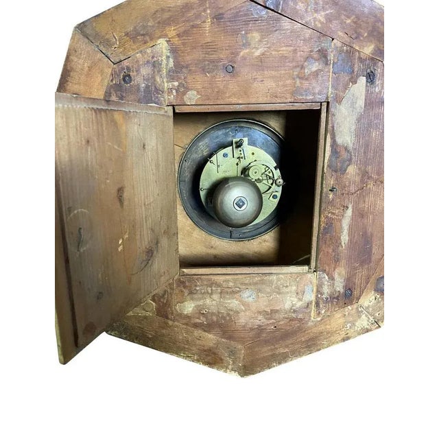 French Rosewood and Boxwood Cased Wall Clock, 19th-Century For Sale - Image 12 of 15