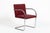 Pair Mid-Century Red Brno Armchairs by Mies Van Der Rohe for Knoll, 1983 For Sale - Image 10 of 18