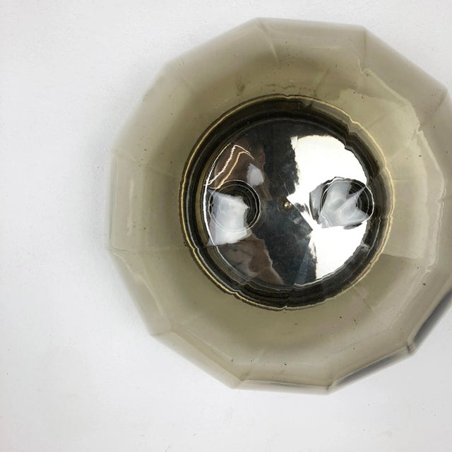 Charcoal Globe Wall Light by Glashütte Limburg, 1960s For Sale - Image 8 of 11
