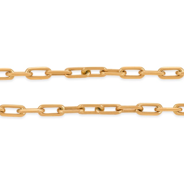 Mid 20th Century Cartier 18k Yellow Gold Santos Dumont Chain Necklace For Sale In Los Angeles - Image 6 of 8