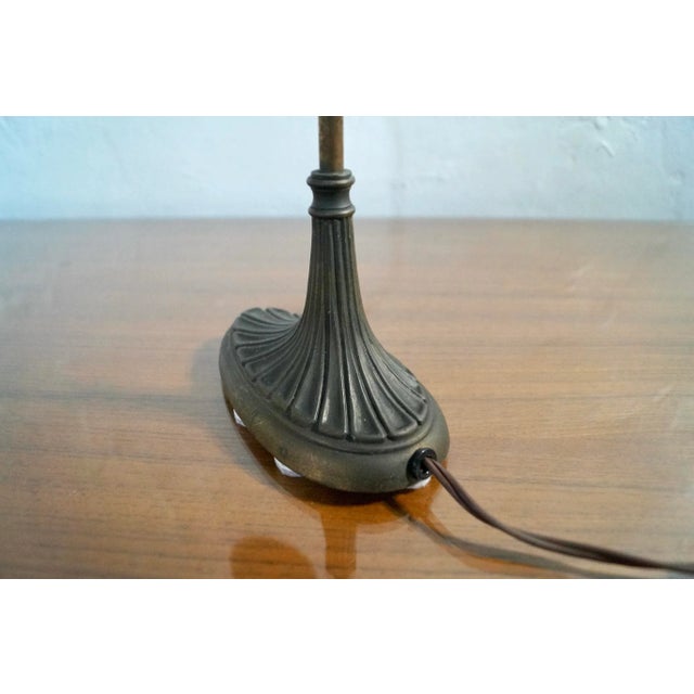 1930’s Art Nouveau Solid Brass Desk Lamp For Sale - Image 12 of 12