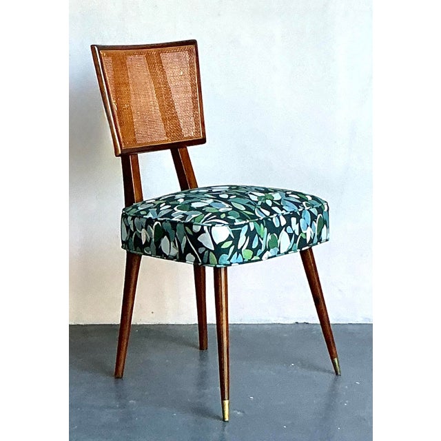 Vintage Boho MCM Cane Dining Chair For Sale In West Palm - Image 6 of 12