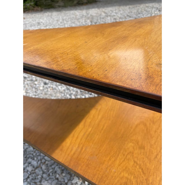 Mid 20th Century Neo-Classical Corner Table in Blonde Finished Maple For Sale In Buffalo - Image 6 of 10