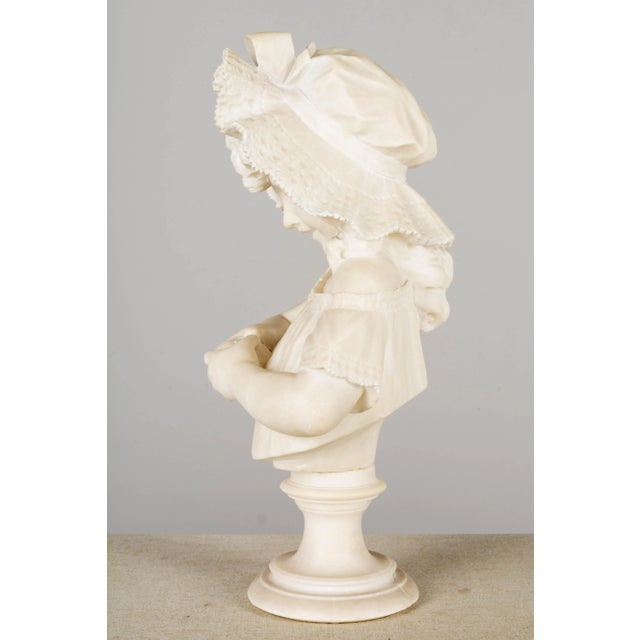 Traditional 19th Century Pietro Giorgi Sculpture of Girl Peeling an Orange For Sale - Image 3 of 11