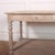 19th C French bleached oak drapers table with good decorative legs. 1860 Height from potboard to rail under drawers 50cm...