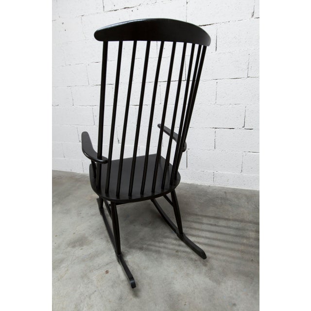 Scandinavian Rocking Chair in the style of Tapiovaara, 1960s For Sale - Image 6 of 18