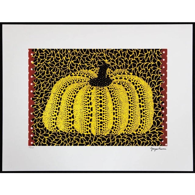 Yayoi Kusama "Pumpkin" Limited Edition Lithograph (After). Limited Edition Lithograph of 500 - Numbers signed in Pencil....