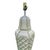 Ivory Vintage Faux Bamboo Palm Beach Regency Glazed Ceramic Lamps – Pair For Sale - Image 8 of 9