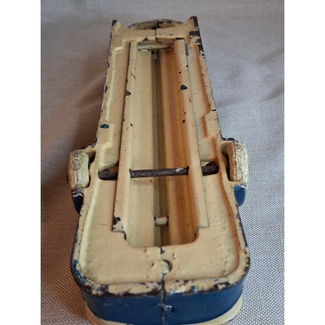 Metal Vintage Extra Large 14.5" 1934 Arcade Cast Iron Greyhound Bus Tram Century of Progress Chicago World Fair - Very Well Preserved For Sale - Image 7 of 18