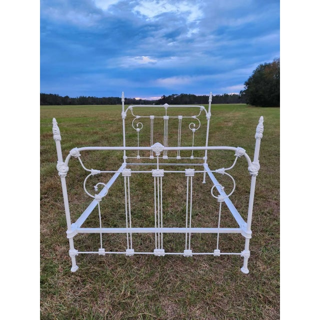 Early 19th Century Antique Cast Iron Double Bed Frame Chairish