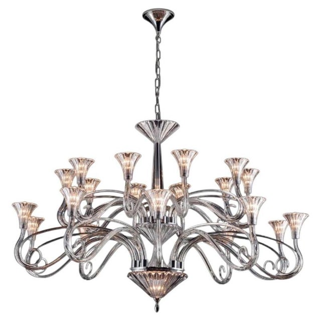 Collection Diamante Chandelier in Metal and Crystal by Jago For Sale - Image 9 of 9