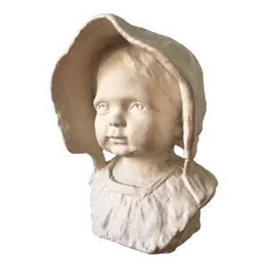 Bust of a Little Dutch Girl in a Bonnet