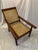 Vintage Reproduction 18th Century Style Caned Planter’s Chair For Sale - Image 11 of 12