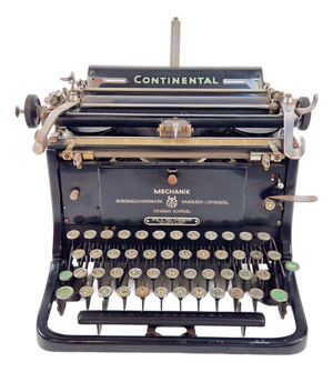 Vintage Continental Standard Typewriter from Wanderer, Germany, 1920s