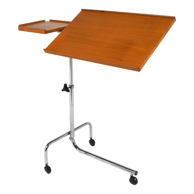 Mid 20th Century Danecastle Teak "Scooter" Adjustable Tray Table For Sale