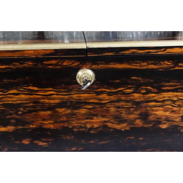 Antique Victoran Coromandel with Three Crystal Decanter, 1870 For Sale - Image 4 of 18