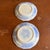 Antique Gaudy Welsh Crescent Pinwheel Flow Blue Plates, a Pair, Circa 1840s For Sale - Image 4 of 12