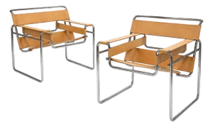 Vintage B3 Chairs by Marcel Breuer for Wassily, 1980s, Set of 2