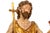 German or Austrian Polychromed Statue Sculpture of Saint John the Baptist For Sale - Image 10 of 18