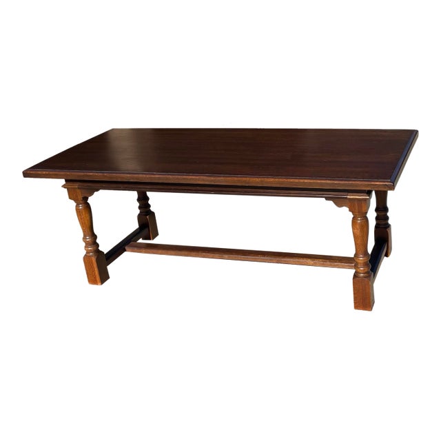 Vintage French Country Farm Dining Table For Sale