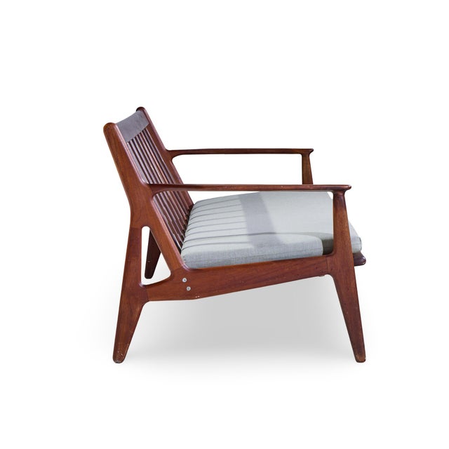 Brown Arne Vodder for Vamo Møbelfabrik Model 6 Mid Century Danish Teak Sofa For Sale - Image 8 of 9