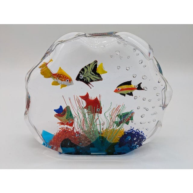 Red Aquarium Sculpture in Murano Glass, Murano, 1980s For Sale - Image 8 of 8